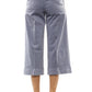 Peserico Light-Blue Cotton Women Palazzo Pants