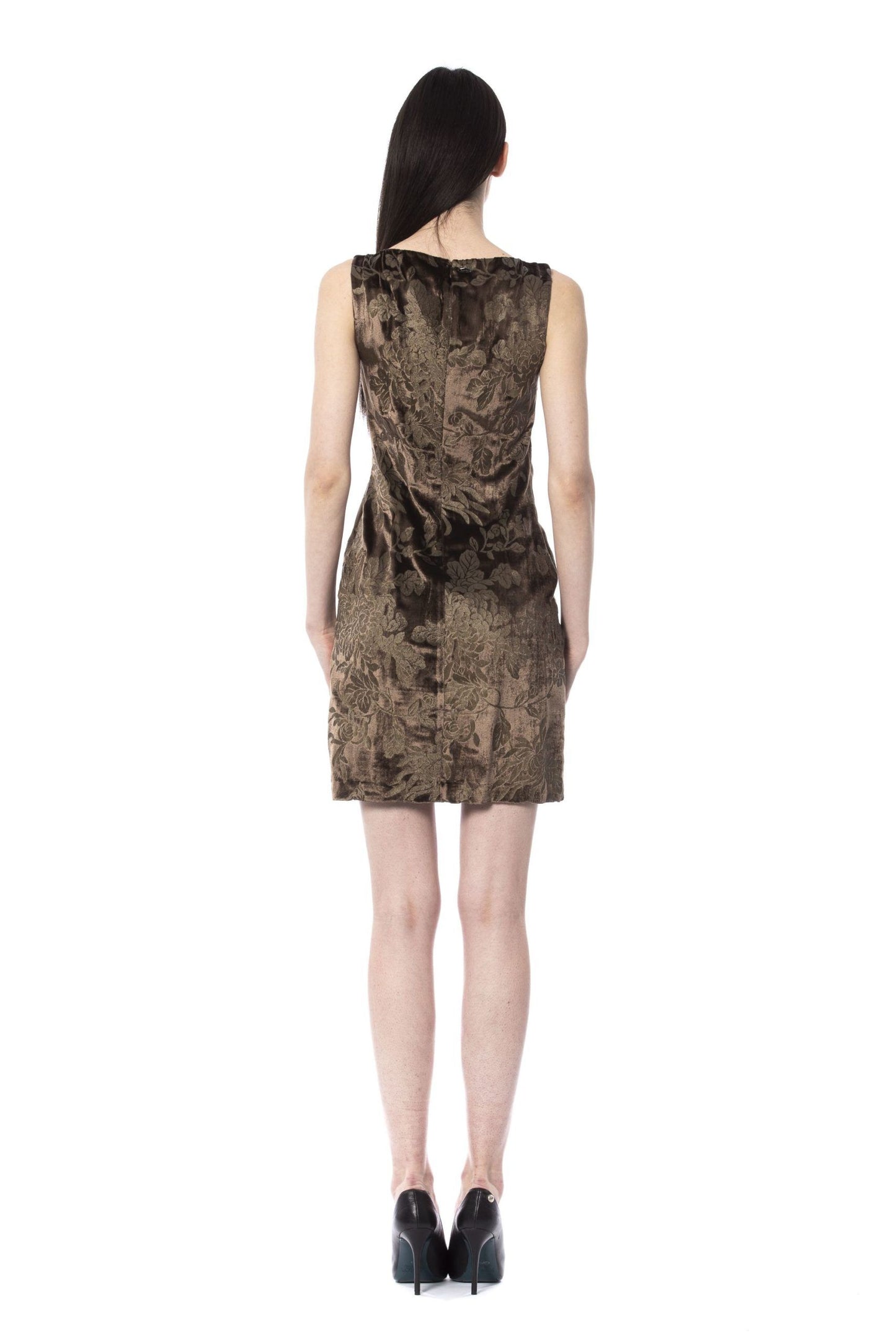 BYBLOS Brown Viscose Women Dress