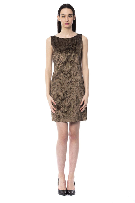 BYBLOS Brown Viscose Women Dress