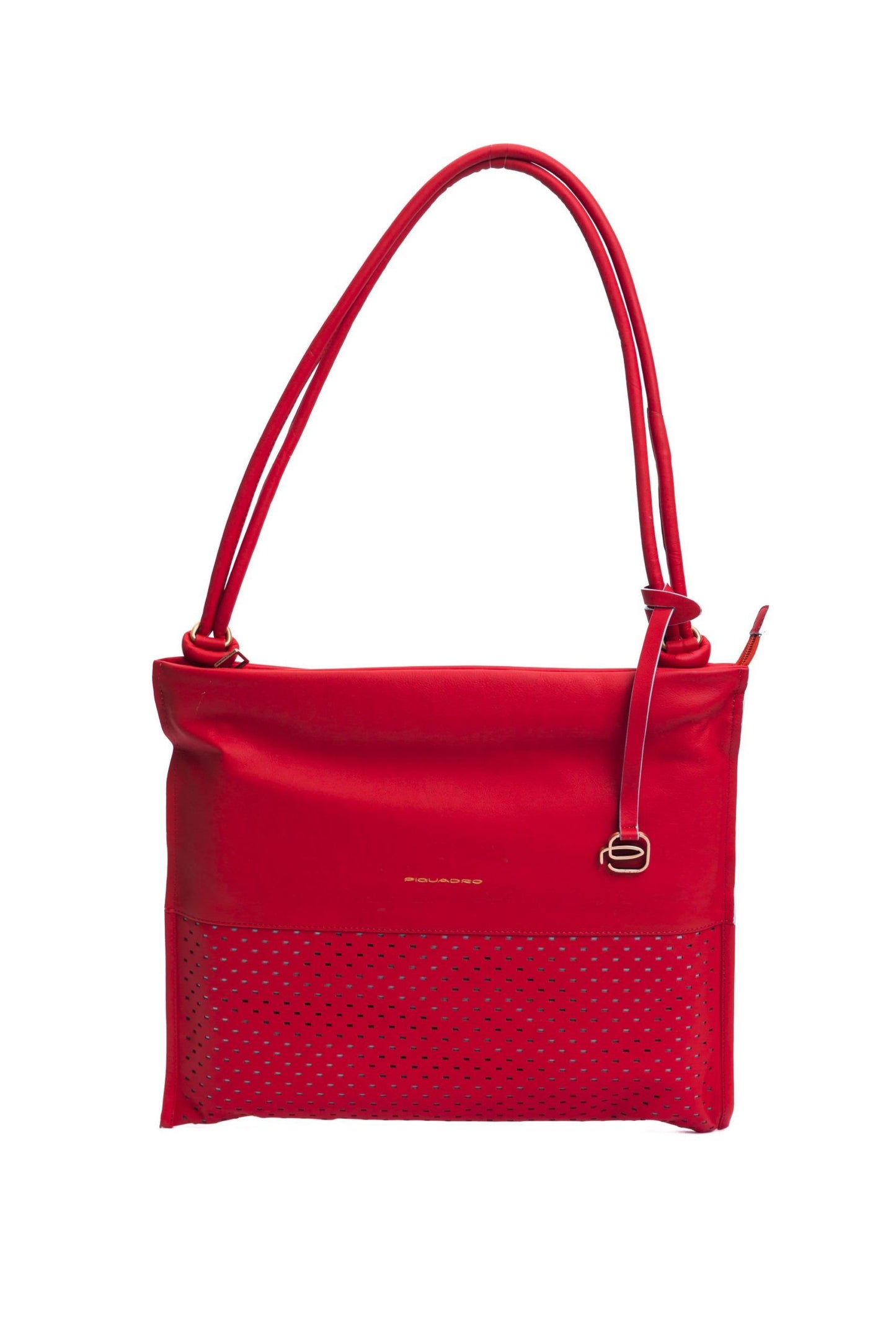 Piquadro Red Leather Women Shoulder Bag