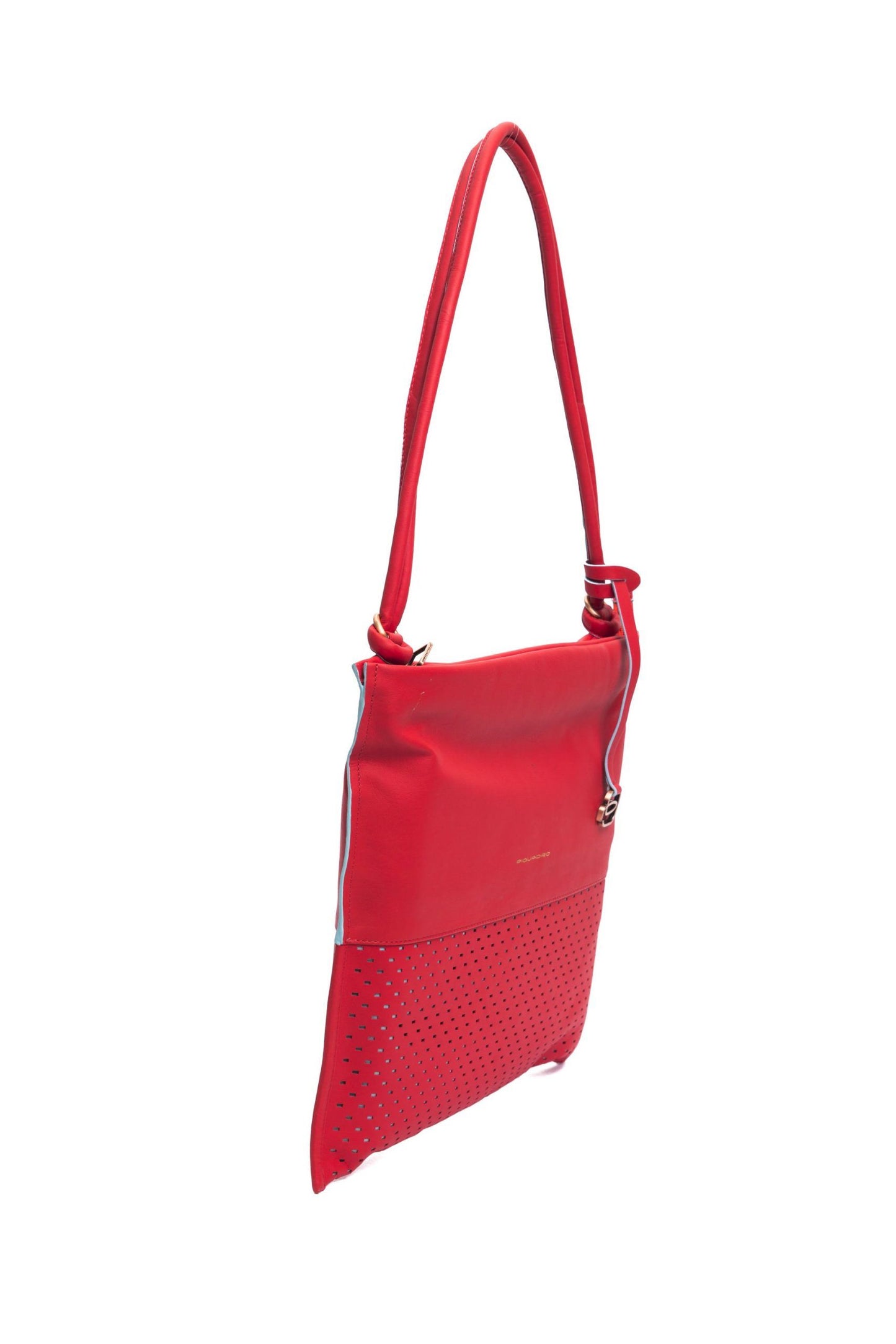 Piquadro Red Leather Women Shoulder Bag