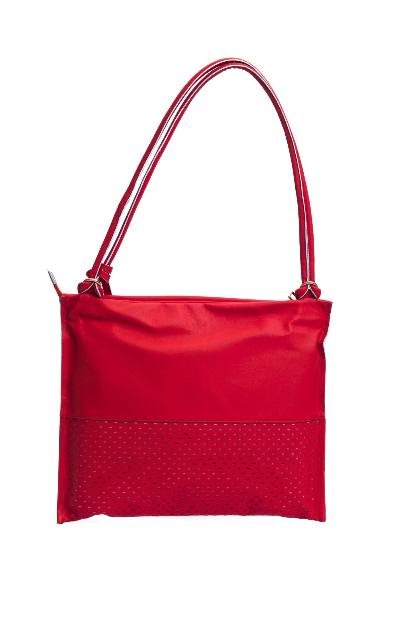 Piquadro Red Leather Women Shoulder Bag