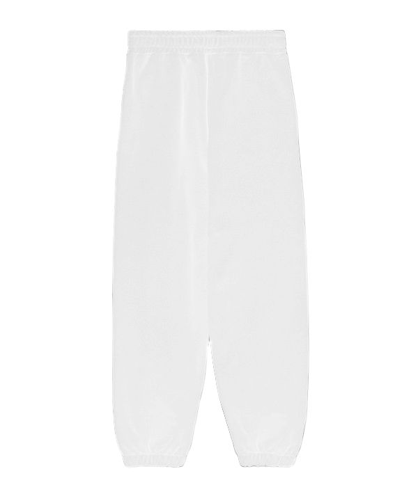 Comme Des Fuckdown Elevated Streetwear White Cotton Sweatpants