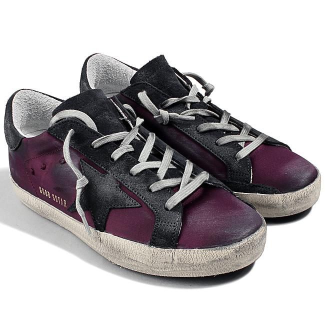 Golden Goose Purple Leather Women Sneaker