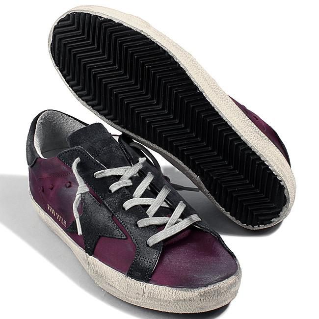 Golden Goose Purple Leather Women Sneaker