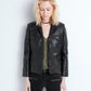 Zadig & Voltaire Black Lamb Leather Women Jacket