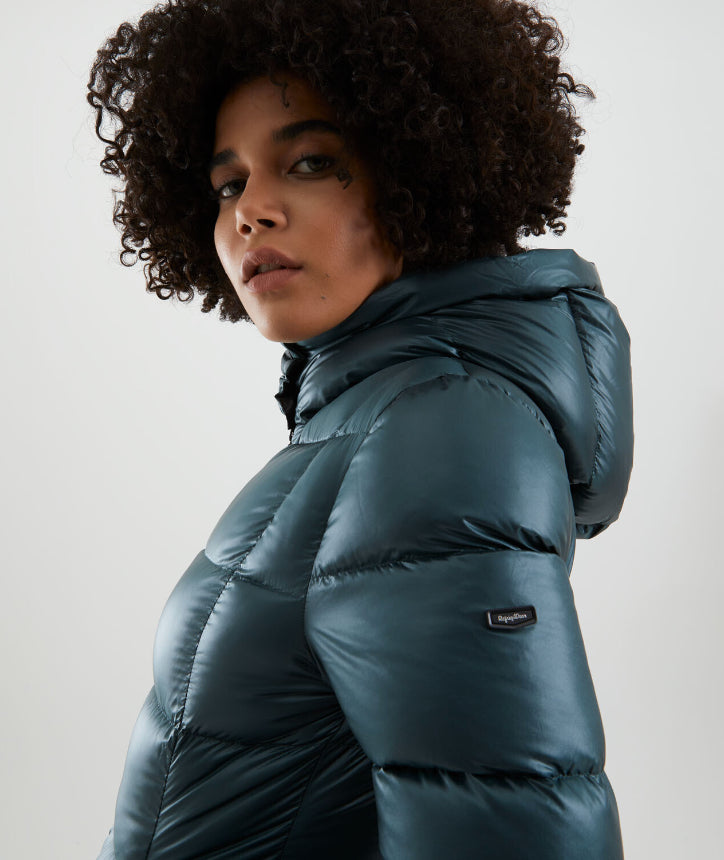 Refrigiwear Green Nylon Women Jacket