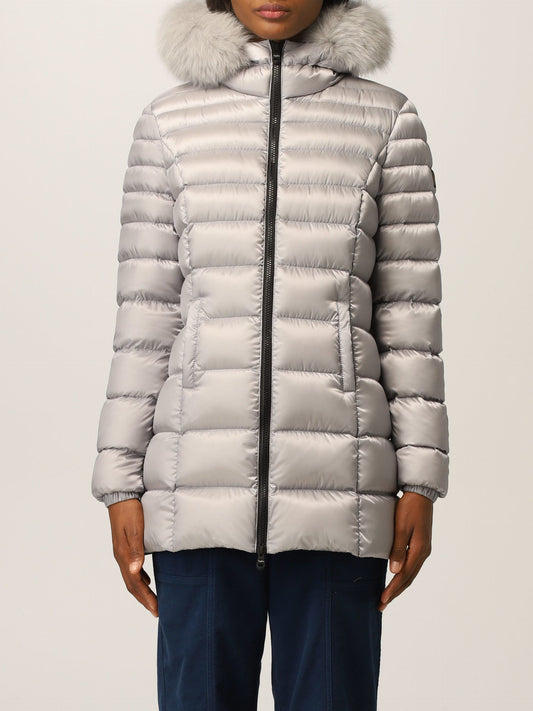 Refrigiwear Chic Padded Down Jacket with Fur Hood