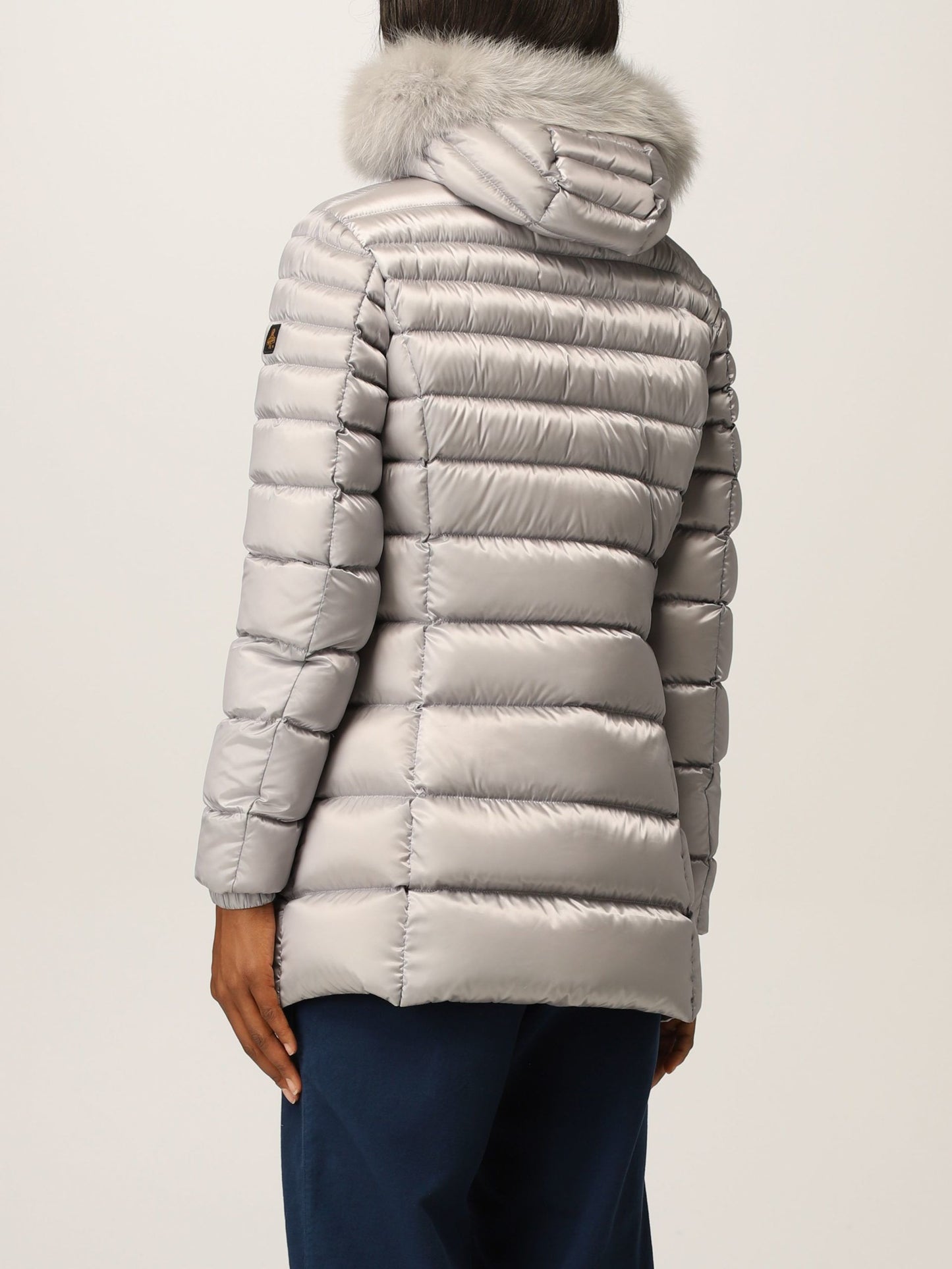 Refrigiwear Chic Padded Down Jacket with Fur Hood