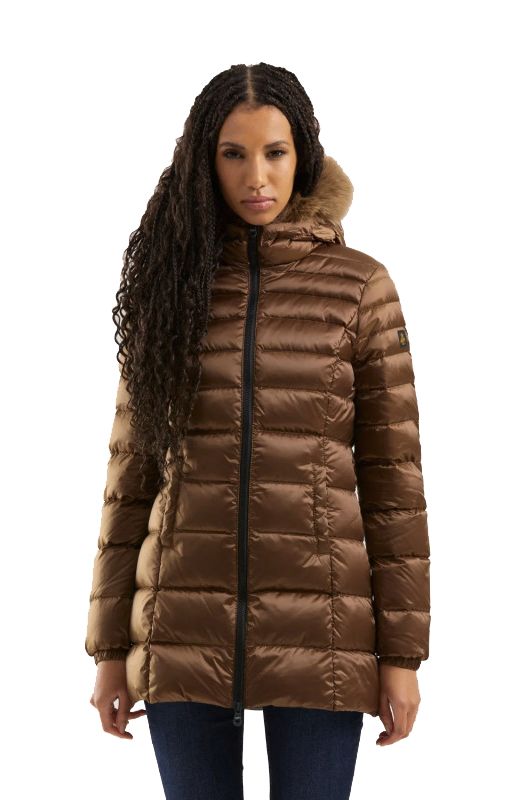 Refrigiwear Brown Polyamide Women Coat