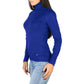 Yes Zee Chic Blue Turtleneck Sweater with Cuffs