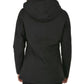 Yes Zee Elegant Black Hooded Down Jacket for Women