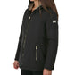 Yes Zee Elegant Black Hooded Down Jacket for Women