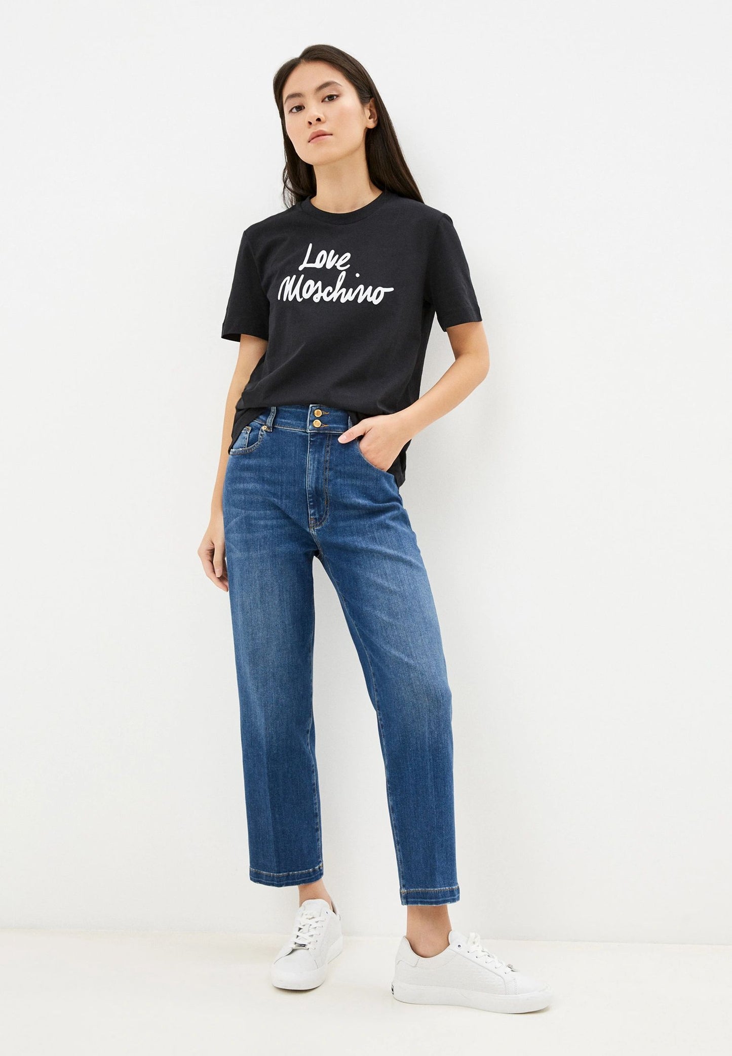 Love Moschino Blue Viscose Women's Jean