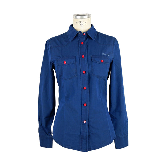 Jacob Cohen Blue Cotton Women Shirt