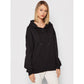 Patrizia Pepe Embossed Detail Cotton Hoodie - Elegance with Comfort