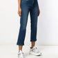 Love Moschino Blue Cotton Women's Cropped Jean