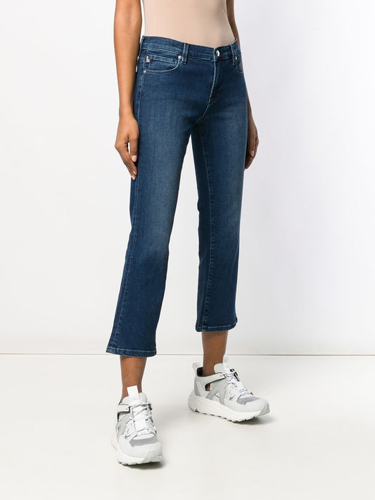 Love Moschino Blue Cotton Women's Cropped Jean