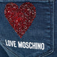 Love Moschino Blue Cotton Women's Cropped Jean