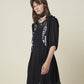 Silvian Heach Elegant Black Tulle Knee-Length Dress