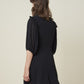 Silvian Heach Elegant Black Tulle Knee-Length Dress