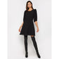 Silvian Heach Elegant Black Tulle Knee-Length Dress