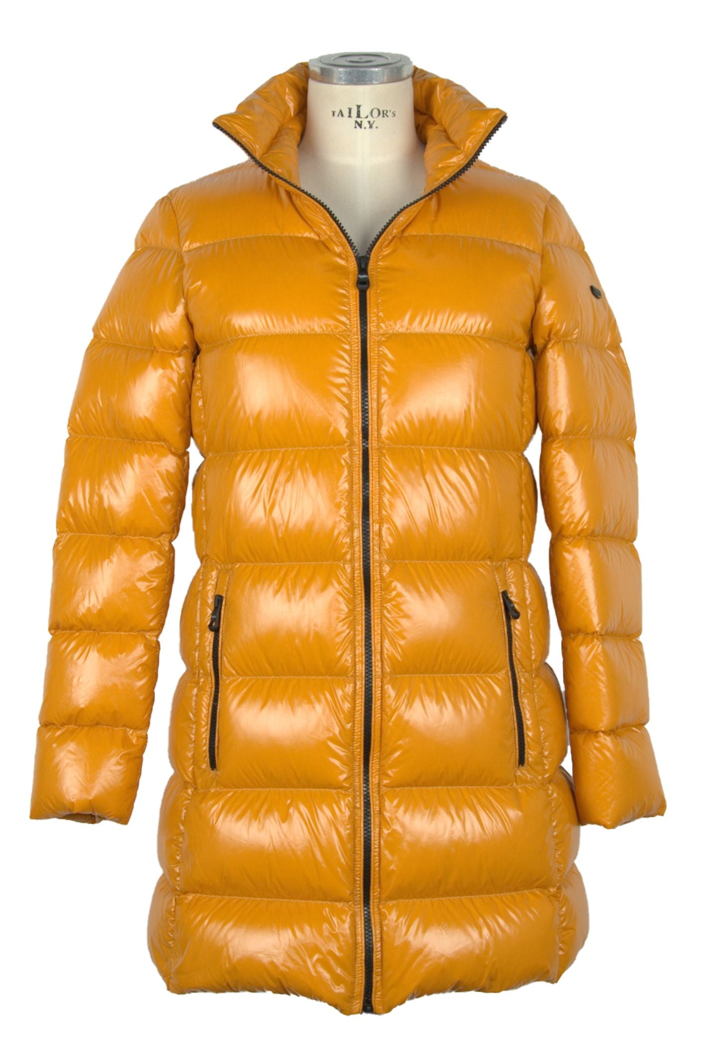 Refrigiwear Chic Long Ellis Down Jacket in Gleaming Yellow