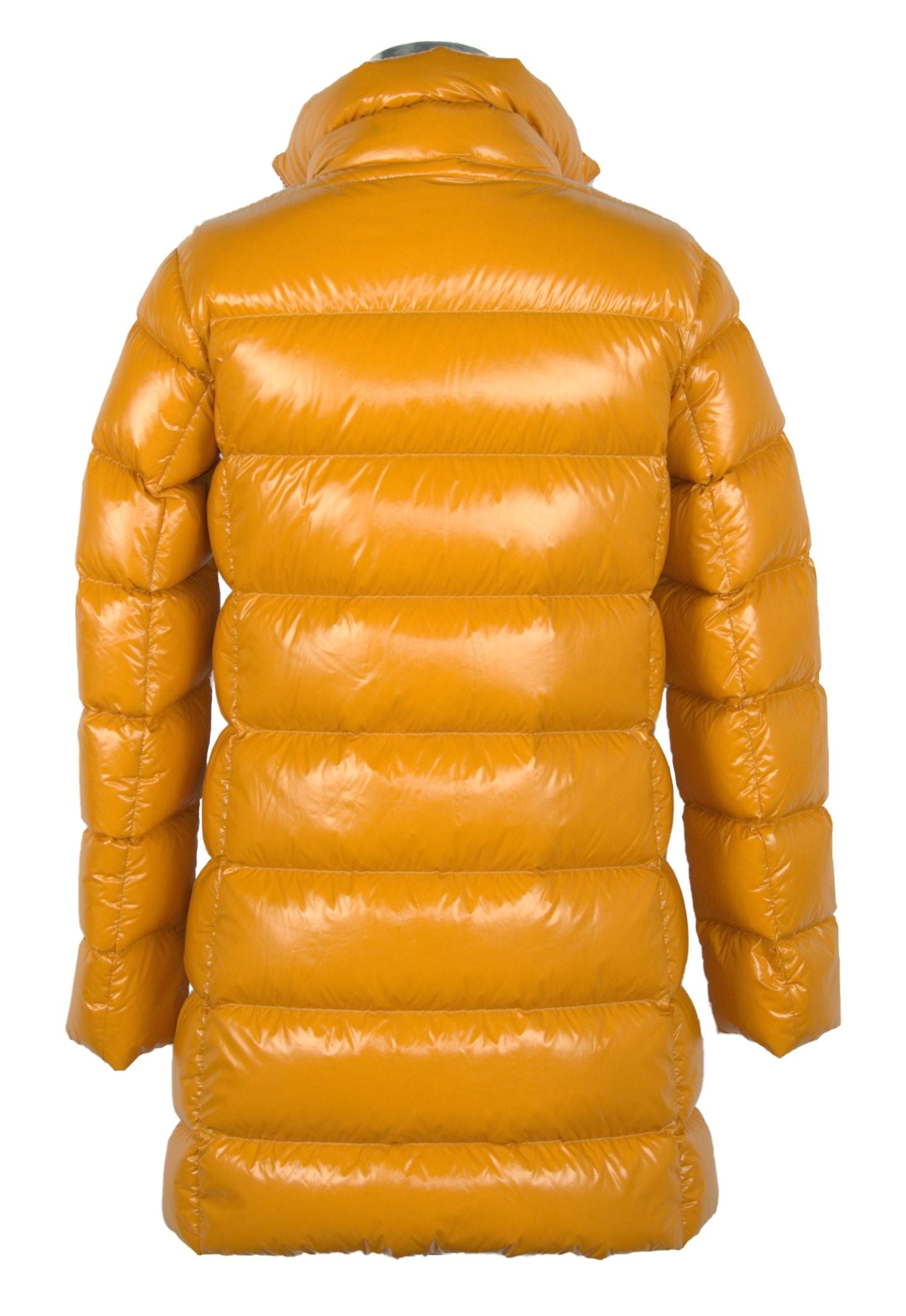 Refrigiwear Chic Long Ellis Down Jacket in Gleaming Yellow