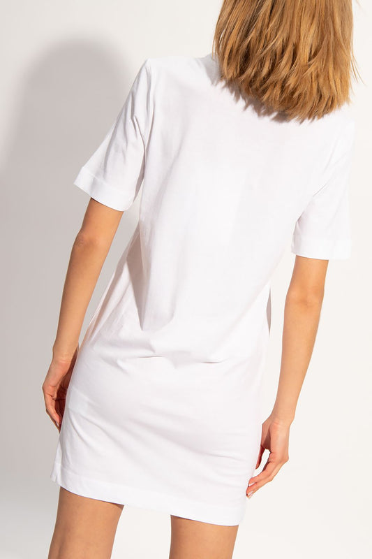 Love Moschino White Cotton Women Dress