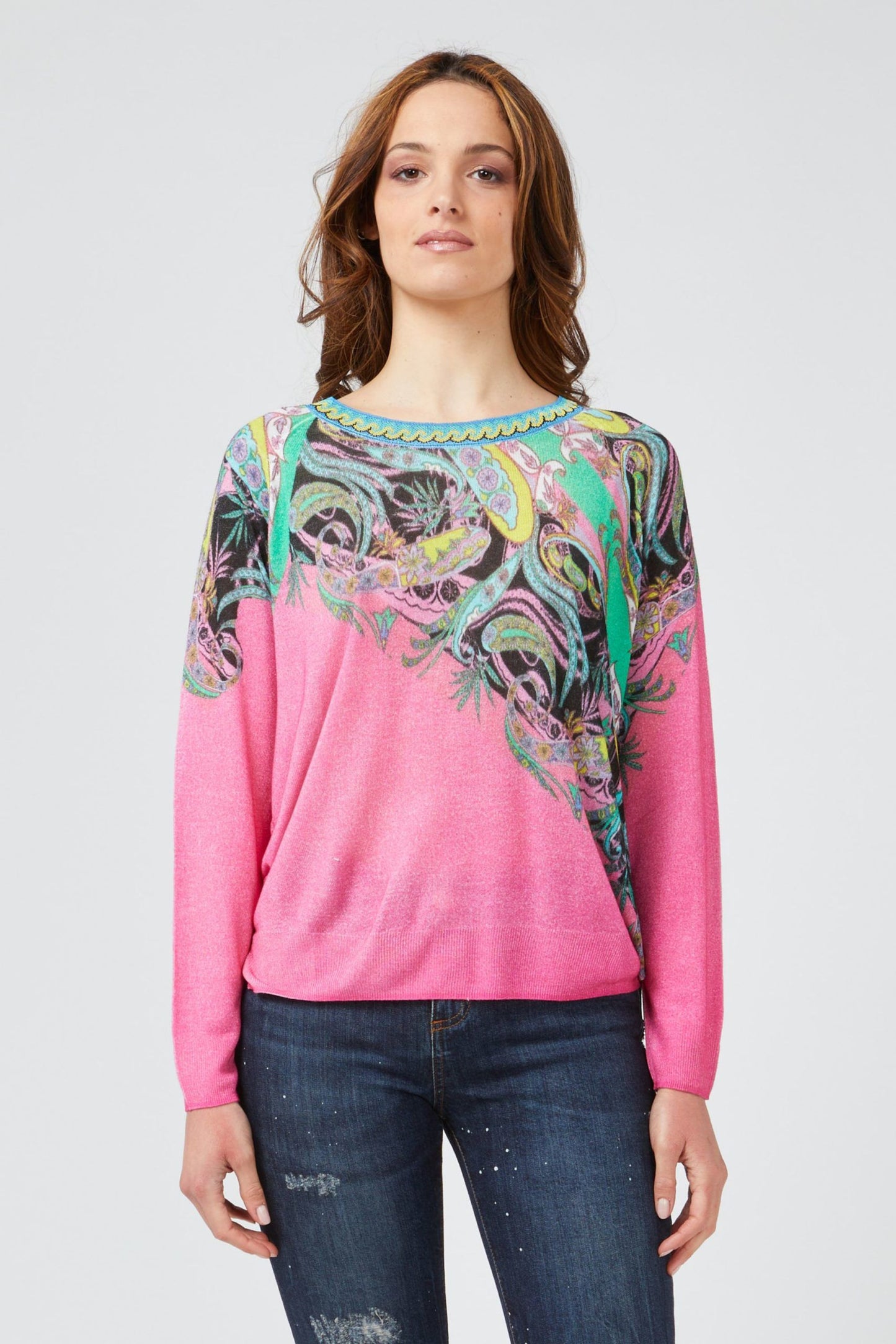 Custo Barcelona Fuchsia Viscose Women Sweater