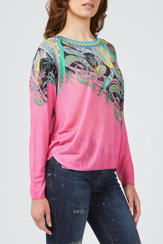 Custo Barcelona Fuchsia Viscose Women Sweater