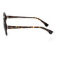 Frankie Morello Chic Black Turtle Pattern Round Sunglasses