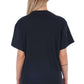 Frankie Morello Black Cotton Women T-Shirt