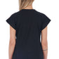 Frankie Morello "Black Cotton Women T-Shirt"