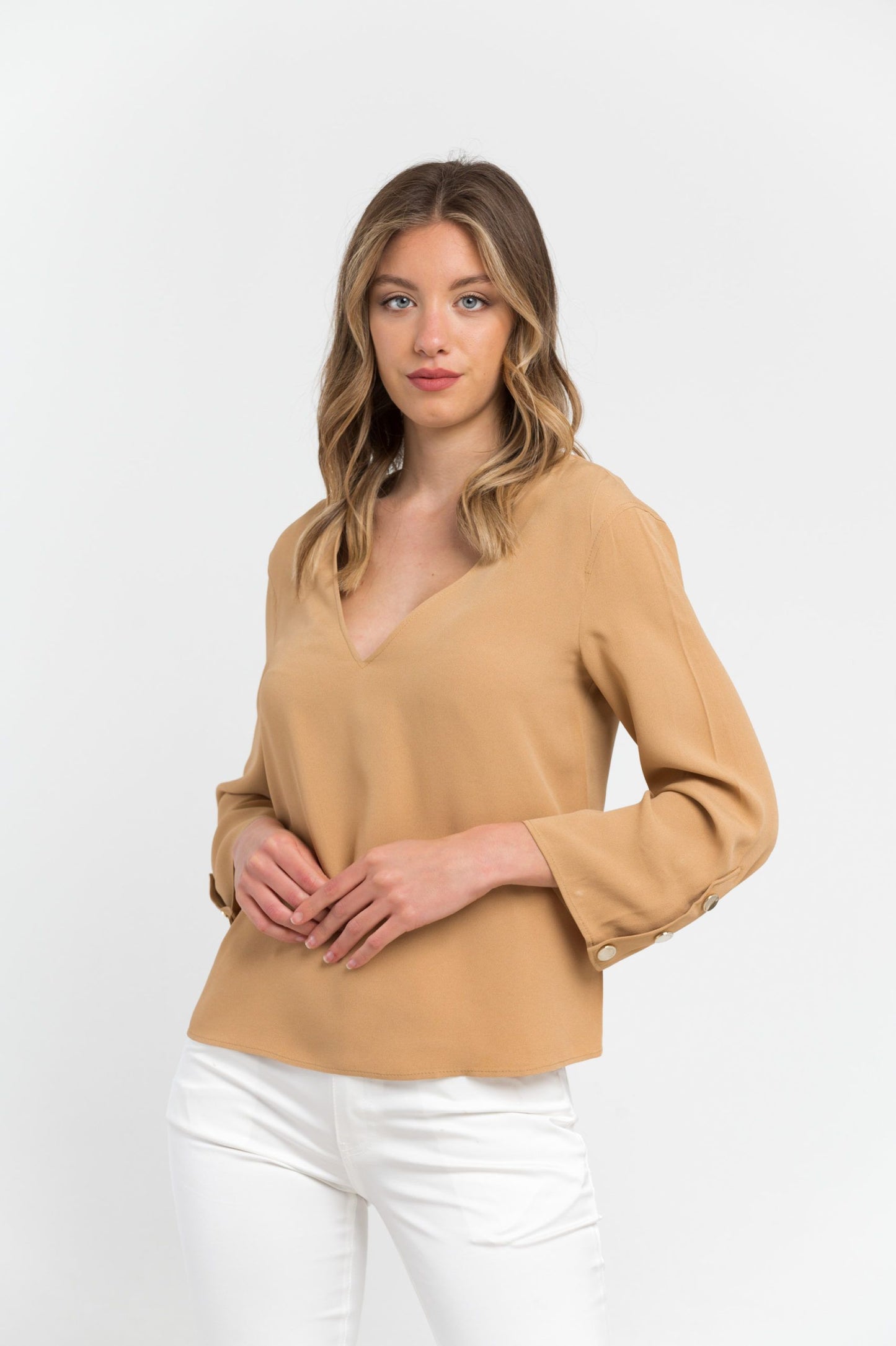 Trussardi Beige Viscose Women Shirt