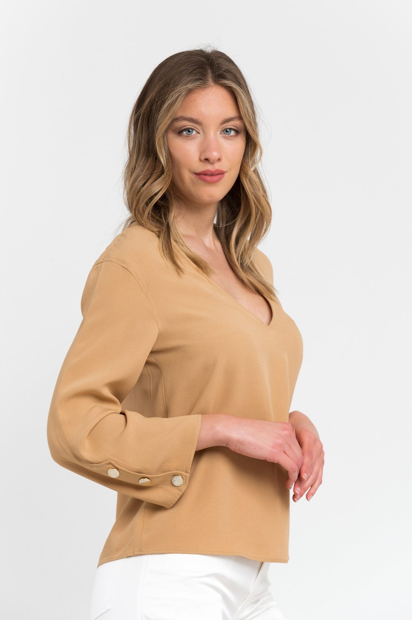 Trussardi Beige Viscose Women Shirt