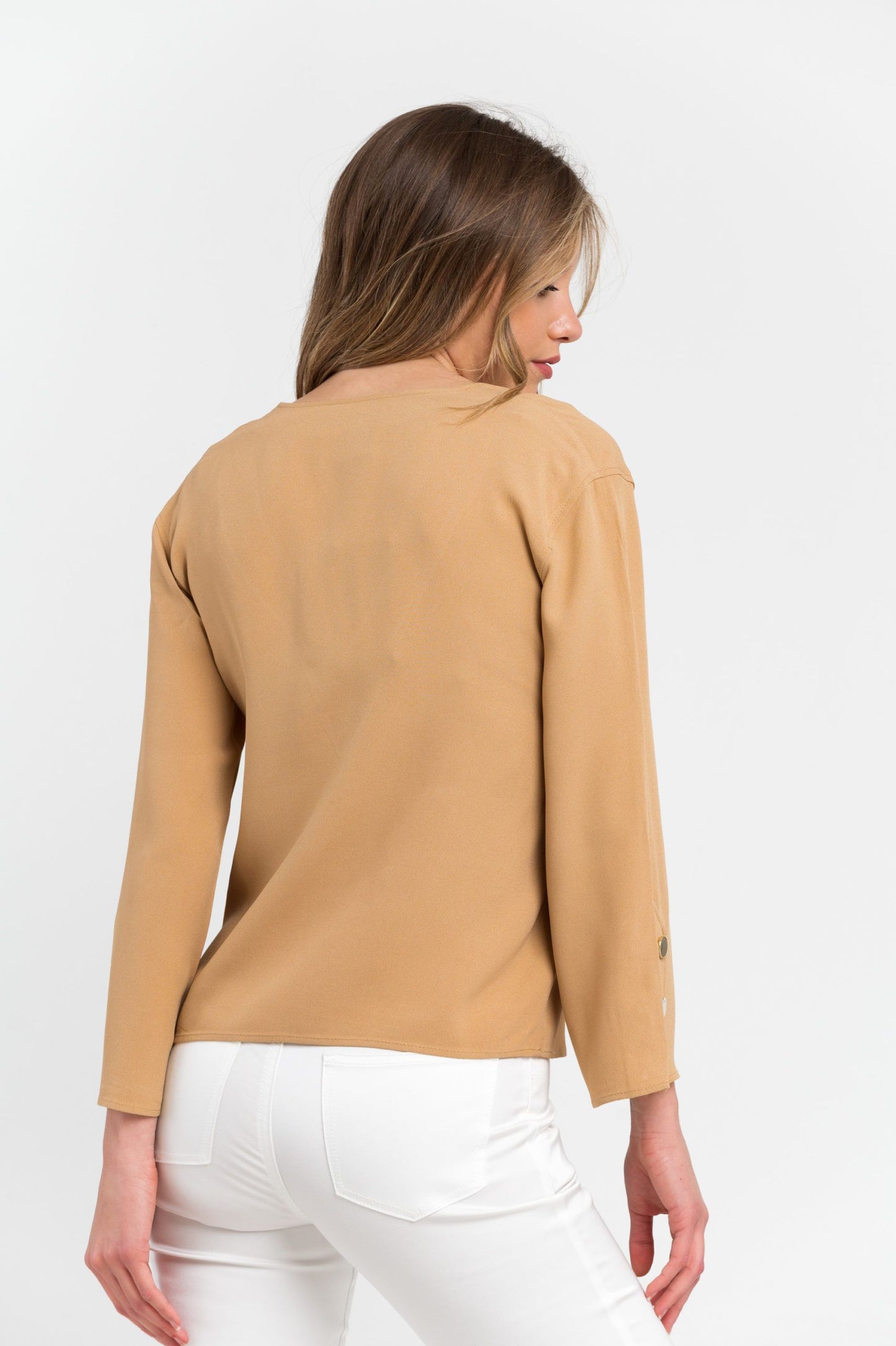 Trussardi Beige Viscose Women Shirt