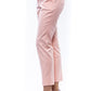 Peserico Pink Cotton Women Ankle Trouser