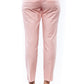 Peserico Pink Cotton Women Ankle Trouser