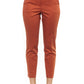 Peserico Orange Cotton Women Trouser