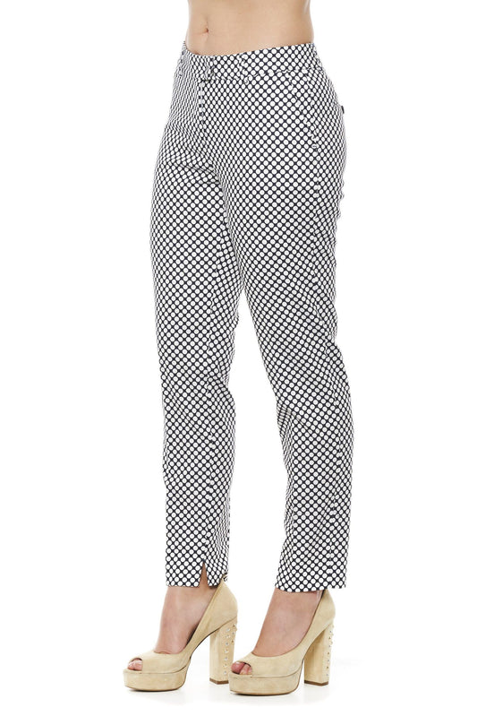 Peserico Blue Cotton Women Pants