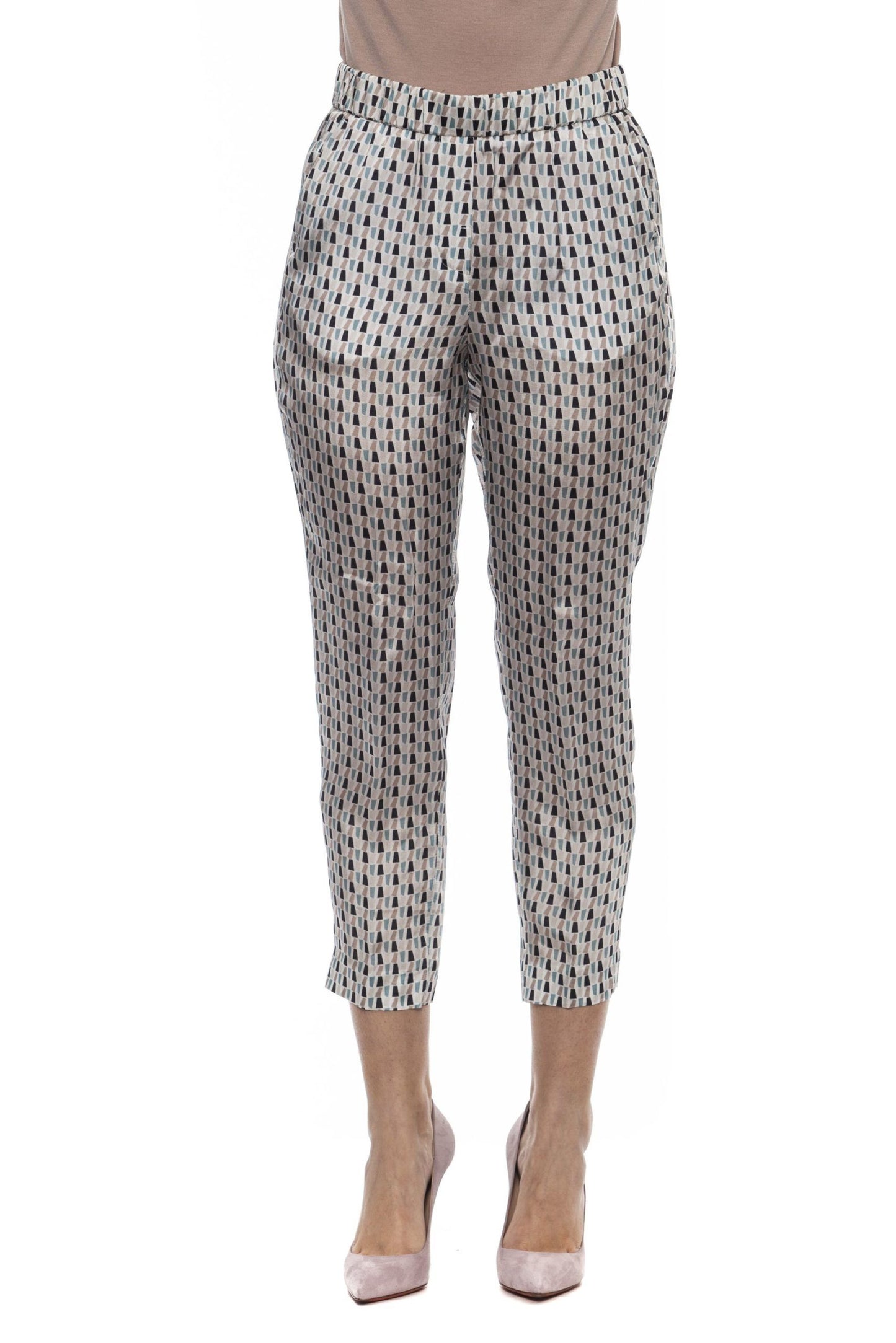 Peserico White Viscose Women Pants