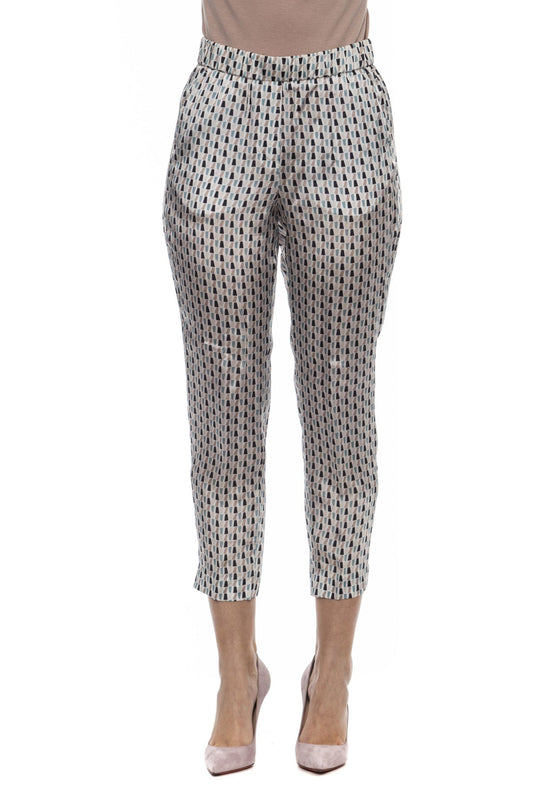 Peserico White Viscose Women Pants