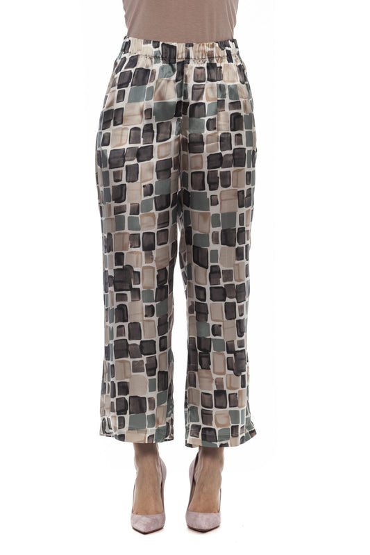 Peserico Multicolor Polyester Women Palazzo Pants