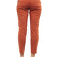 Peserico Orange Cotton Women Trouser