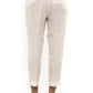 Peserico White Linen Women Trouser