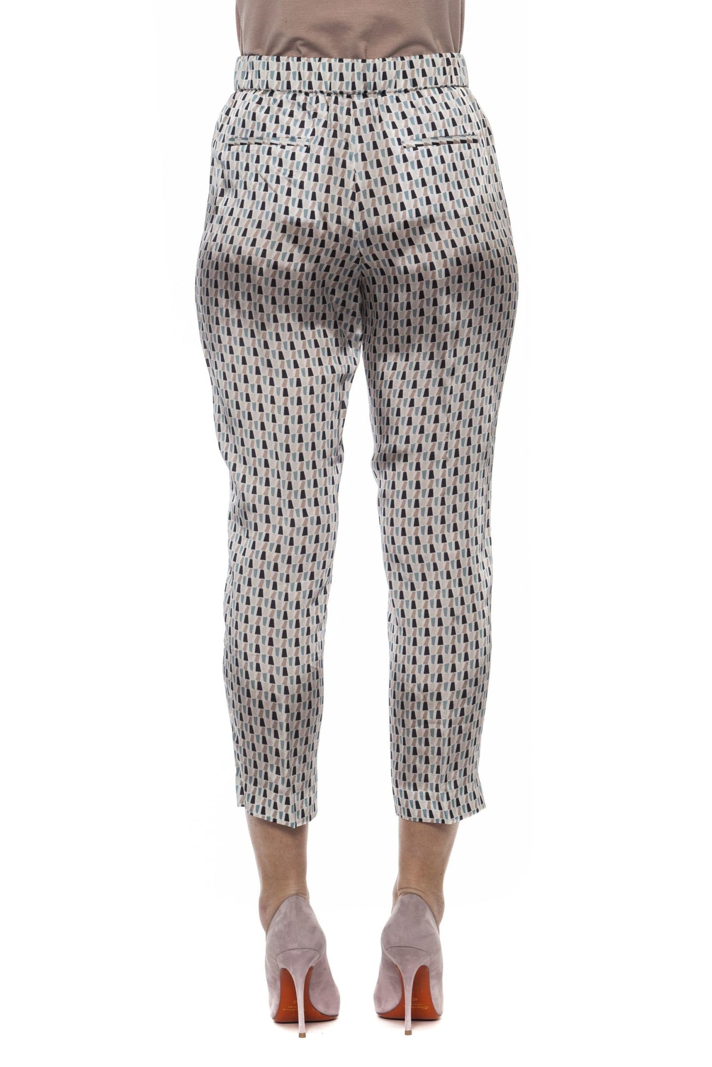 Peserico White Viscose Women Pants