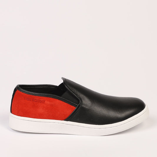 Neil Barrett Black Leather Women Sneaker