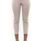 Peserico Beige Cotton Women Ankle Trouser