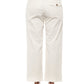 Peserico Beige Cotton Women Palazzo Pant